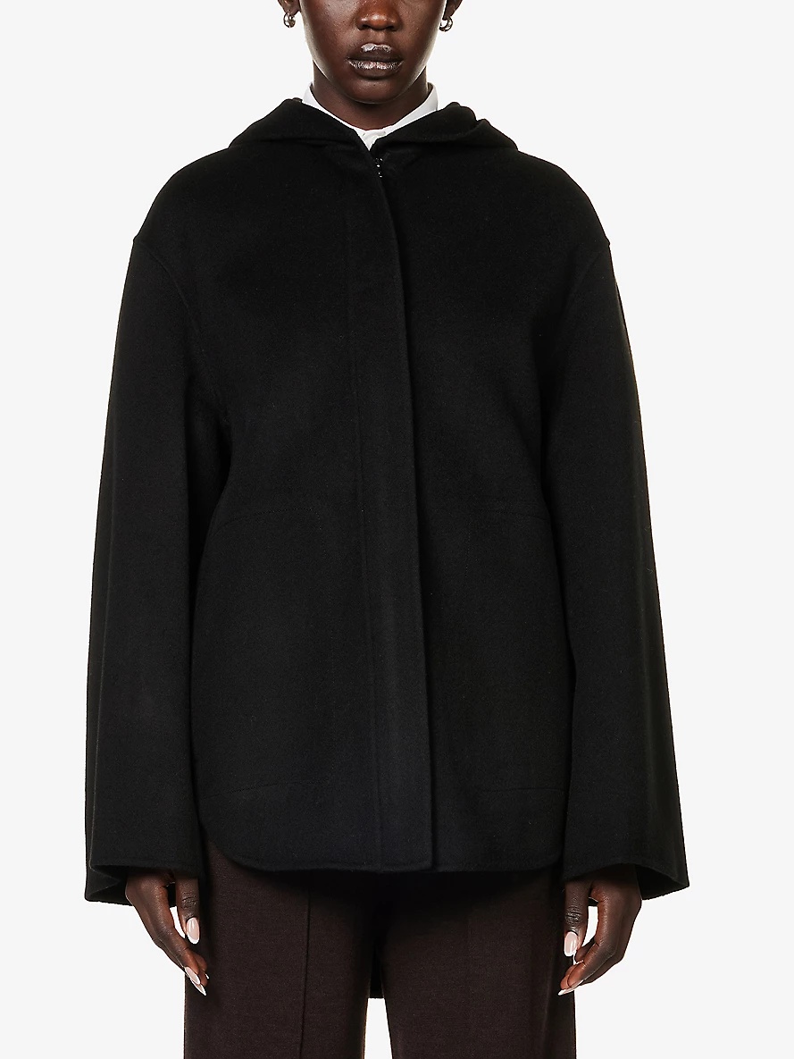 Simone hooded wool-blend coat - 3