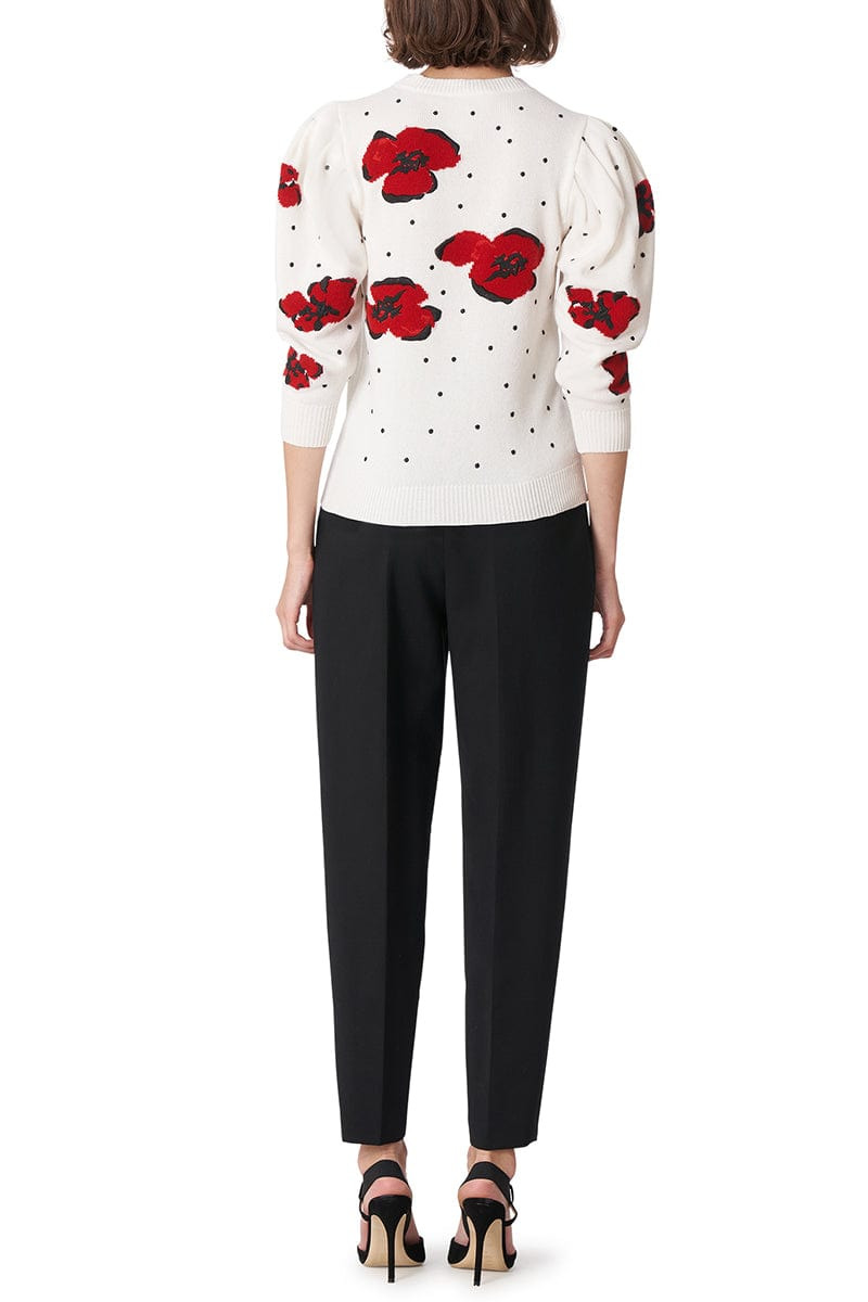 High Waisted Cummerbund Peg Pant - 4