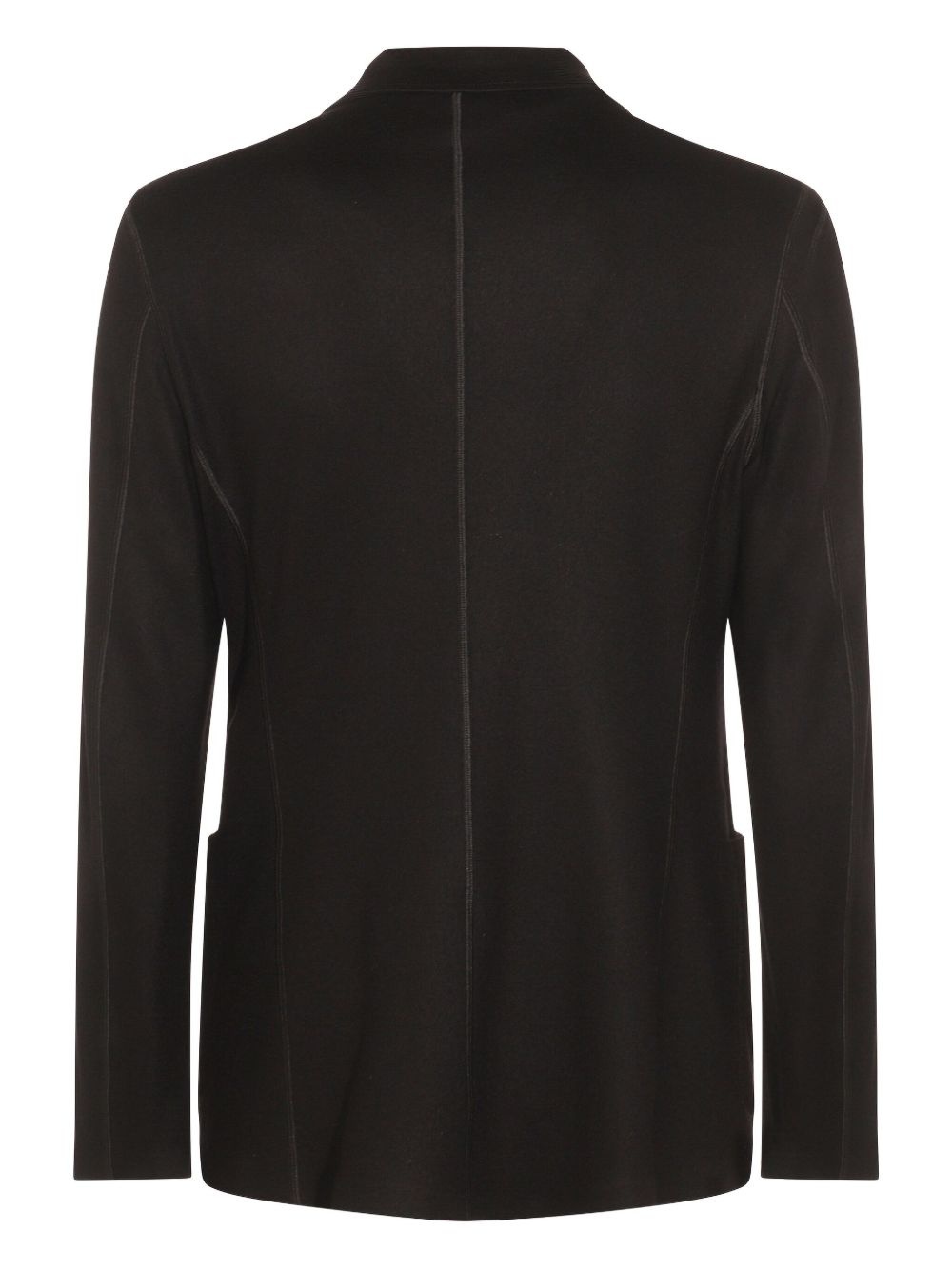 double-breasted patch-pocket jacket - 2