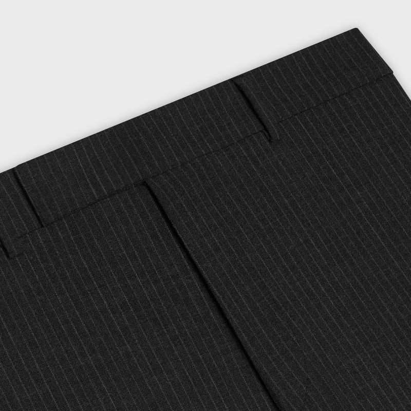 FLARED PANTS IN STRIPED WOOL FABRIC 3