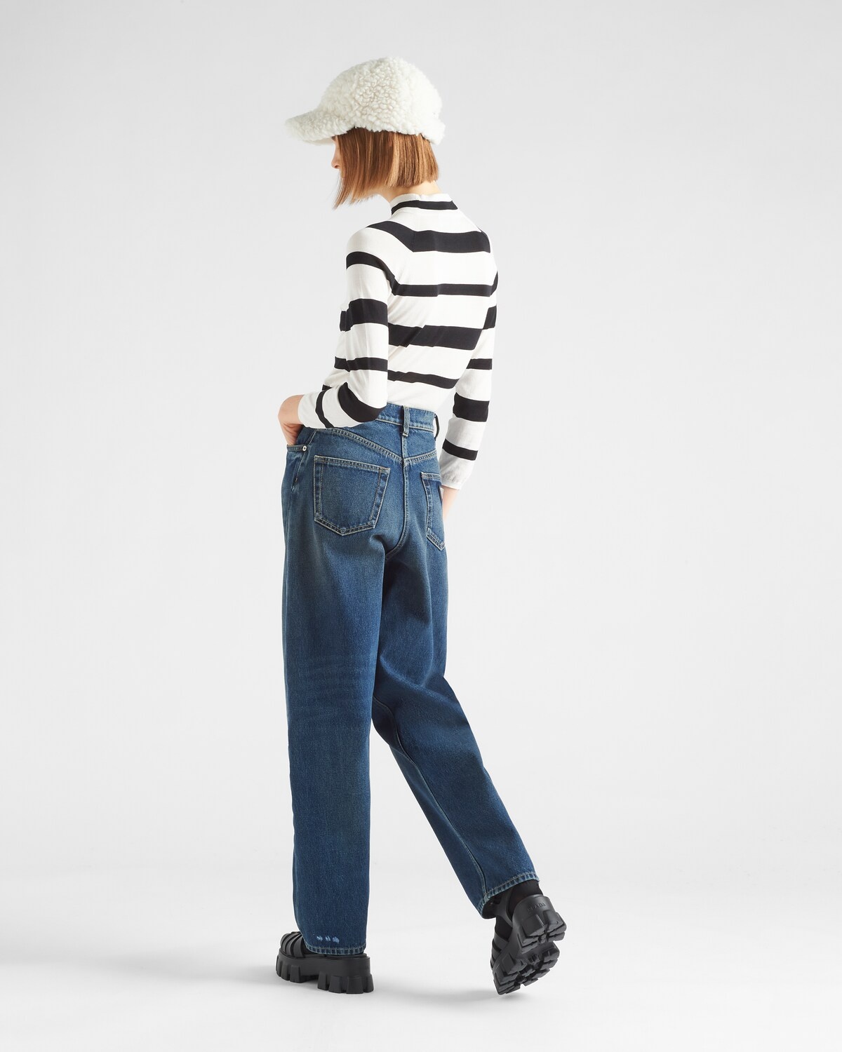 Five-pocket denim trousers - 4