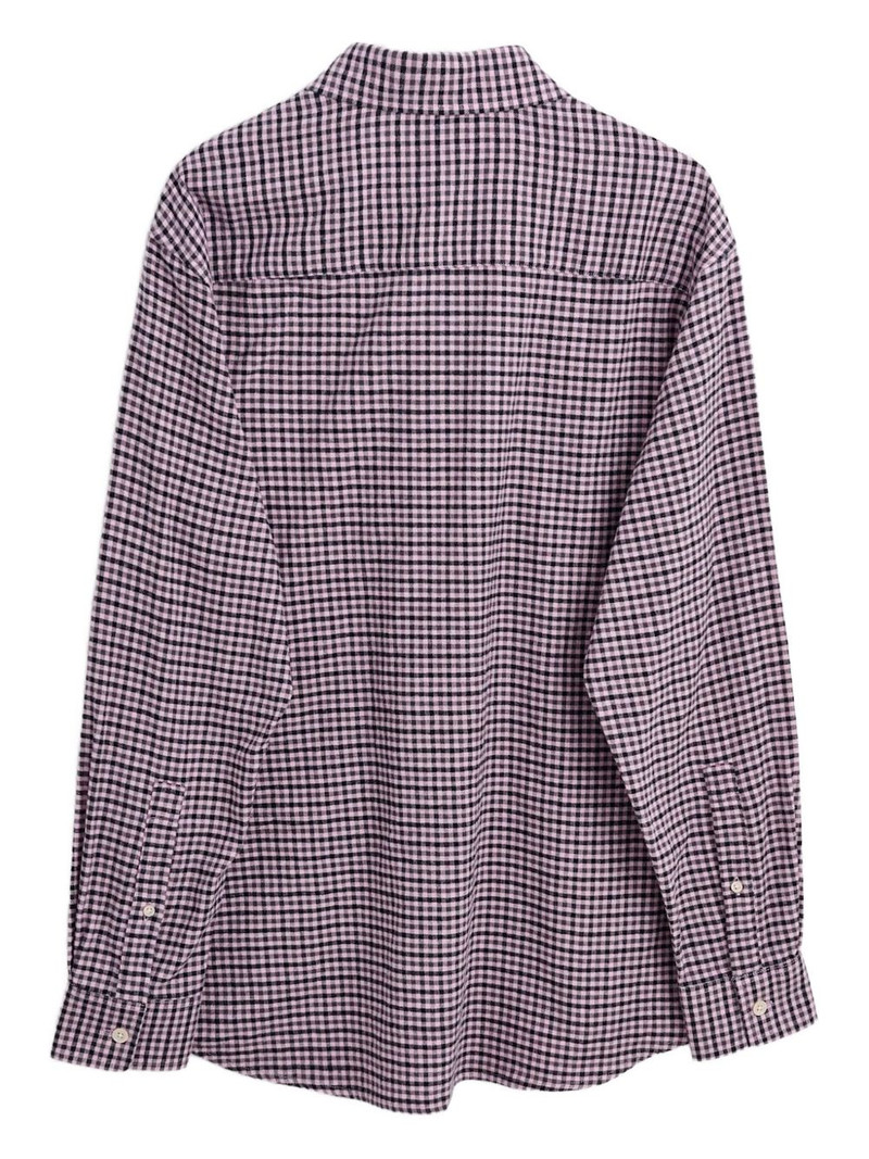 SUNFLOWER check-print cotton shirt outlook