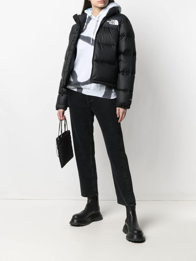 The North Face embroidered-logo puffer jacket outlook