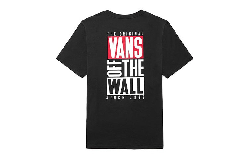 Vans Vans Alphabet Printing Short Sleeve Couple Style Black VN0A4MM5BLK outlook
