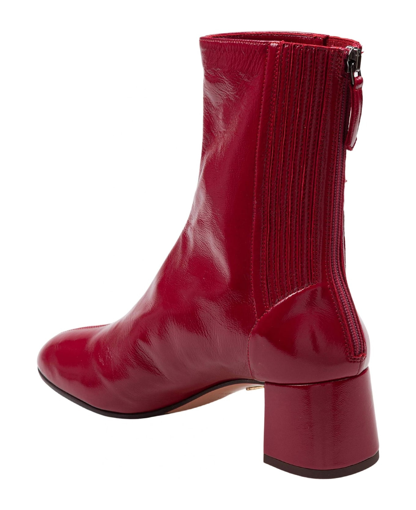 Sain Honore' Bootie 50 In Nappa Gloss Color Red - 4