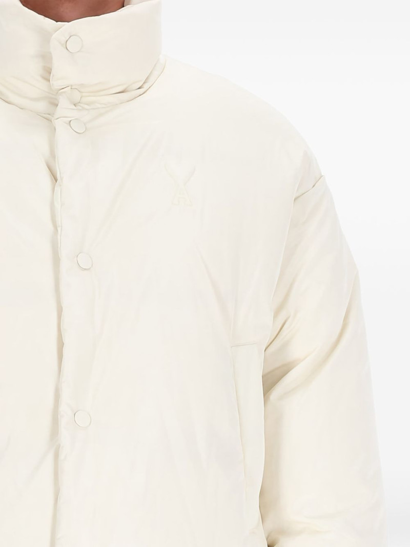 AMI Paris button funnel-neck jacket outlook