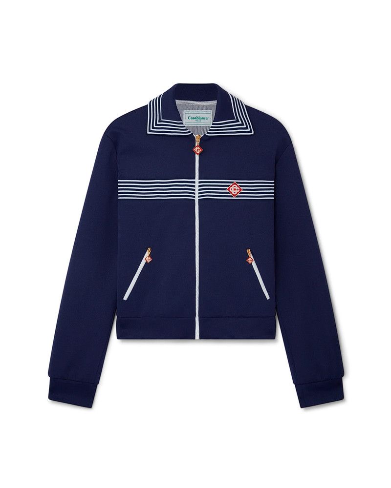 Striped Track Top - 1