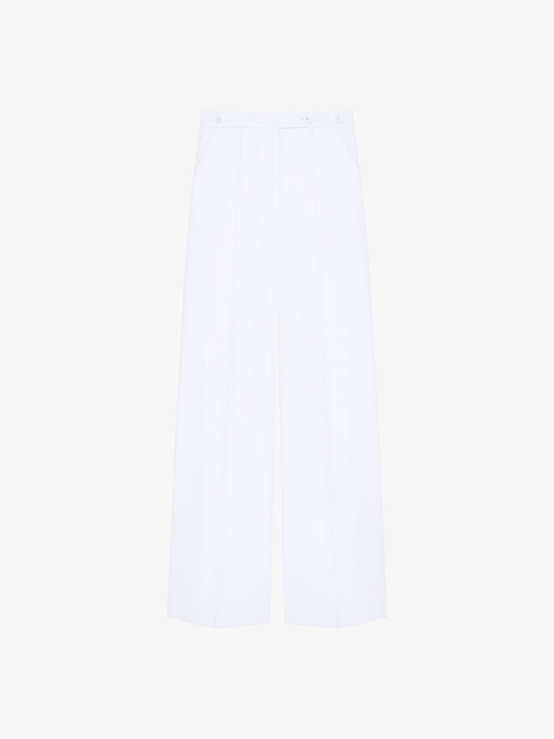 PLEATED PANTS IN COTTON - 1