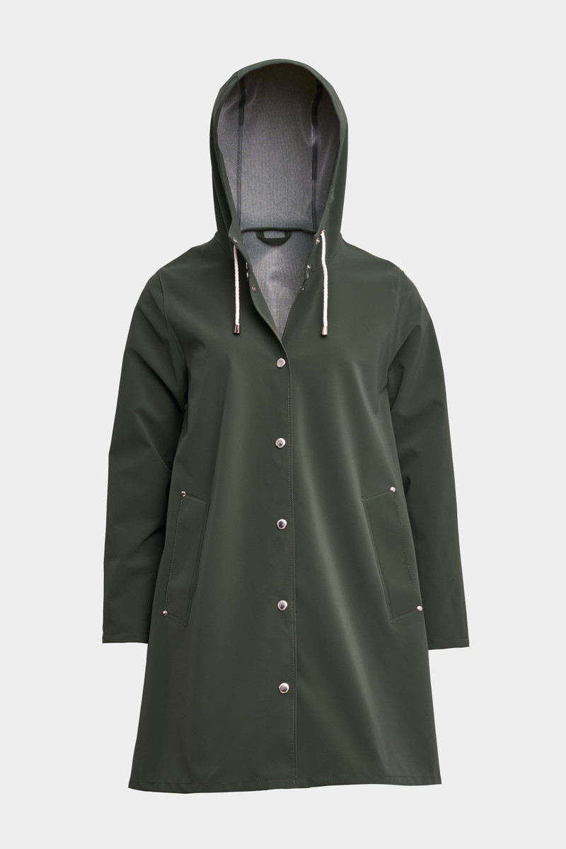 Mosebacke Lightweight Matte Raincoat Green 1