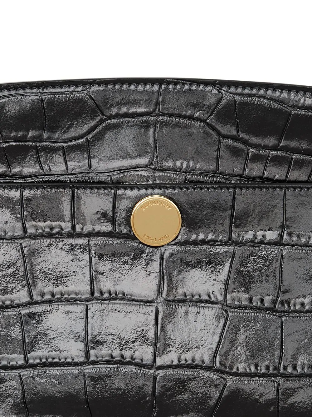 Society embossed crocodile-effect clutch - 4