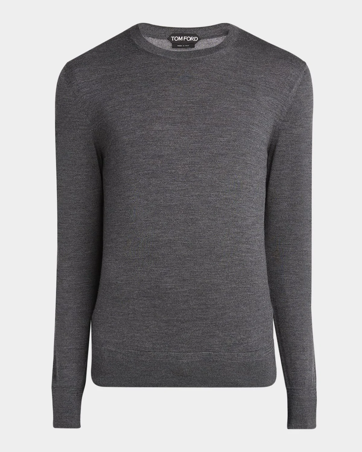 Men's Fine Gauge Wool Crewneck Sweater - 1