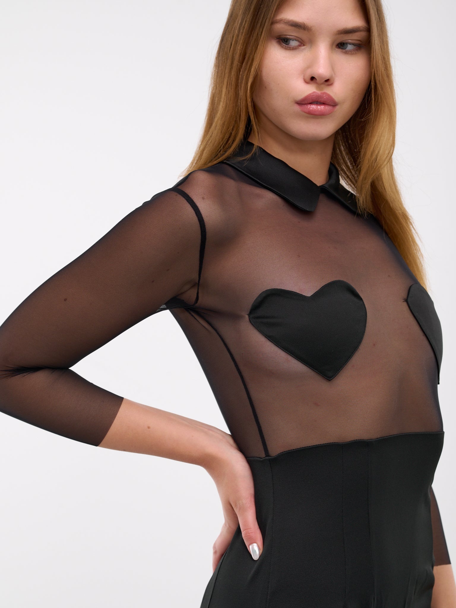 Heart Satin Dress - 5