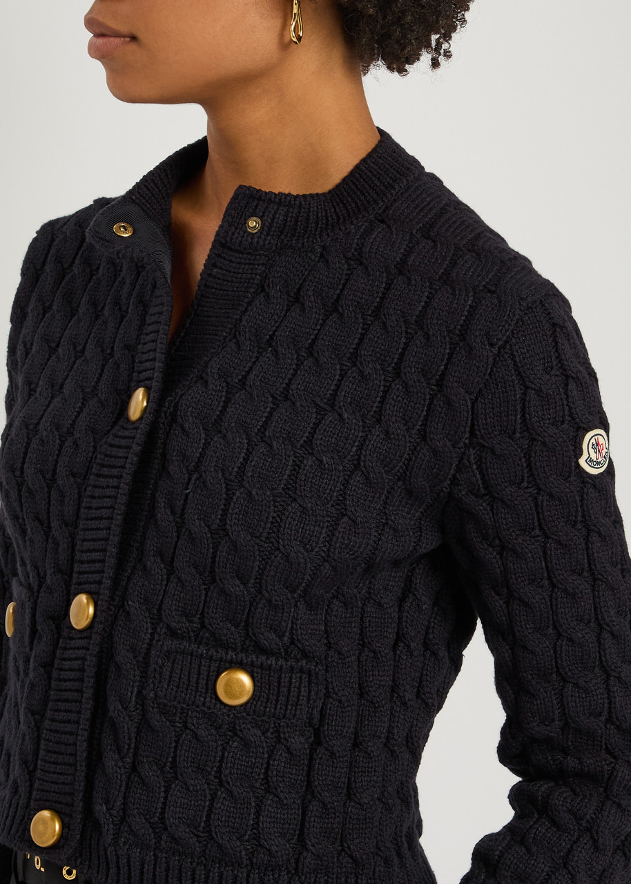Moncler Cable-knit Cotton-blend Cardigan - 5