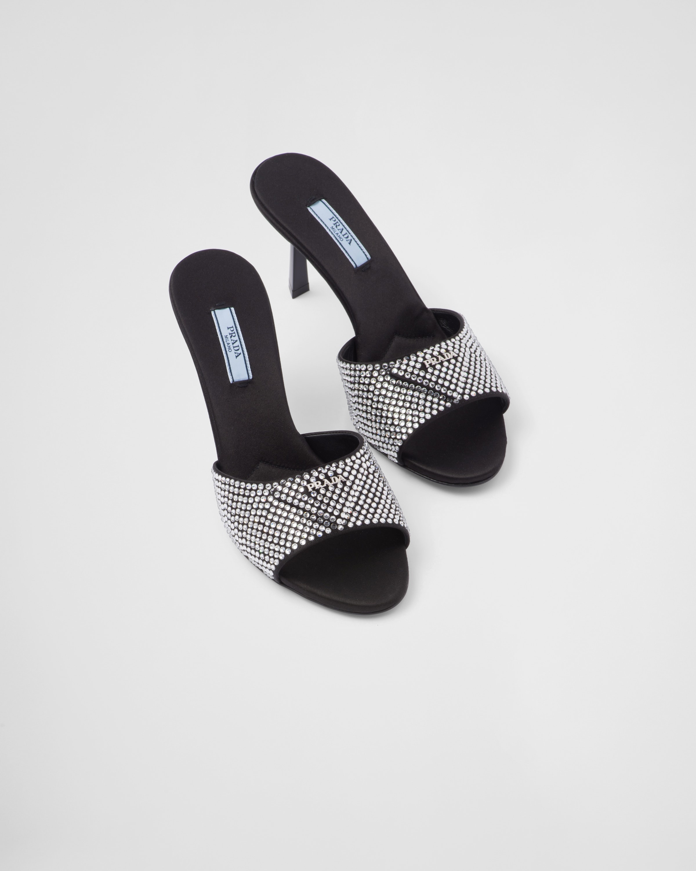 Satin slides with crystals - 4