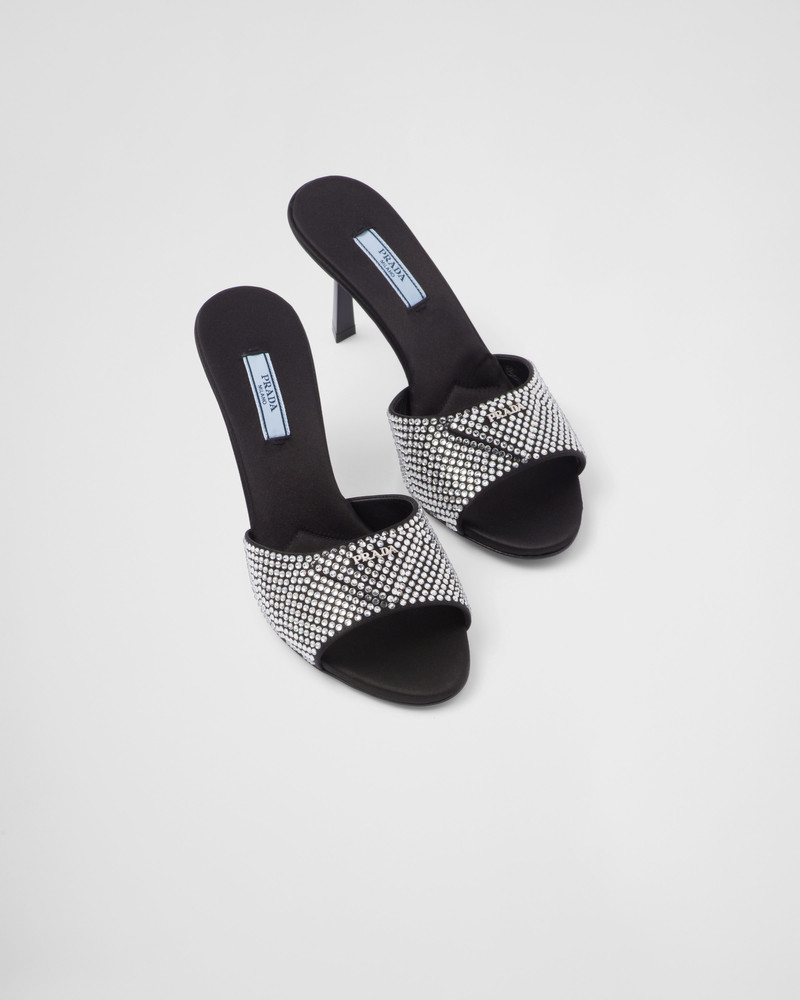 Satin slides with crystals 4