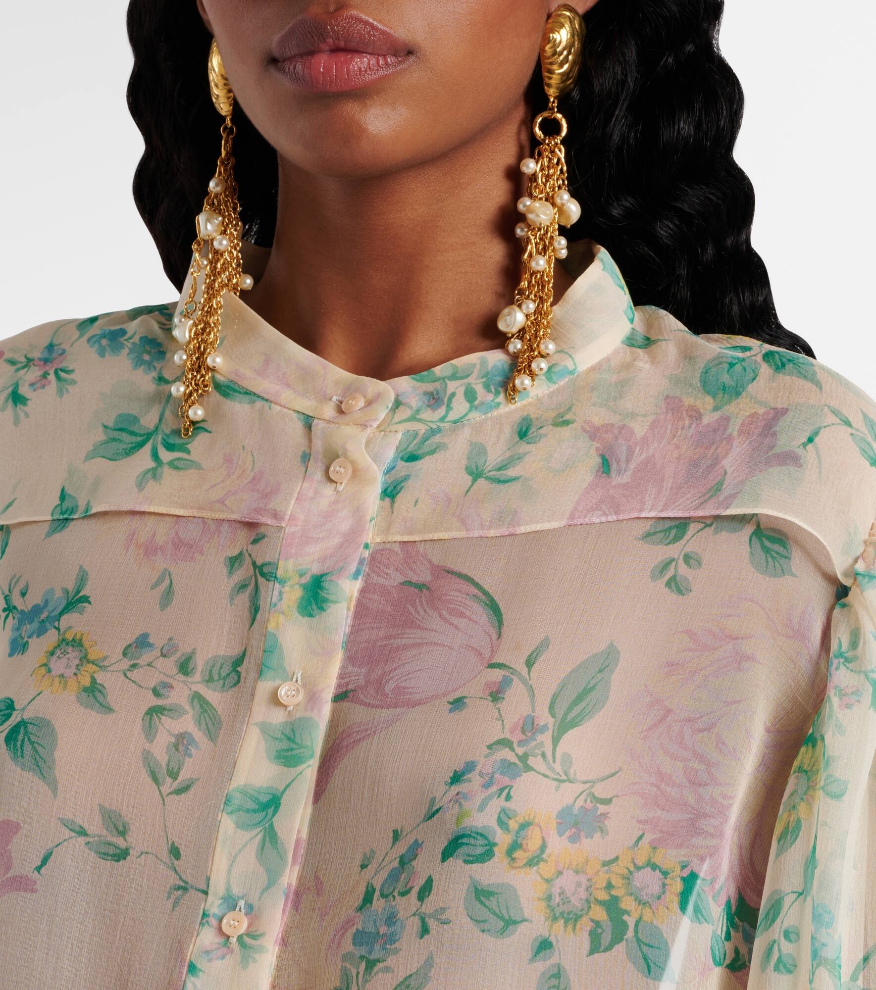 Sheer silk top - 4
