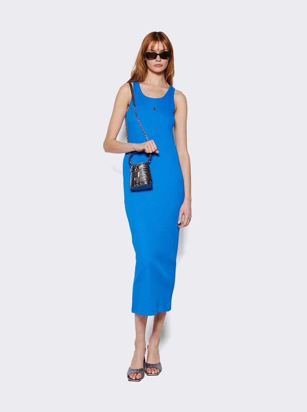 Ribbed Tank Dress Moroccan Blue - 2