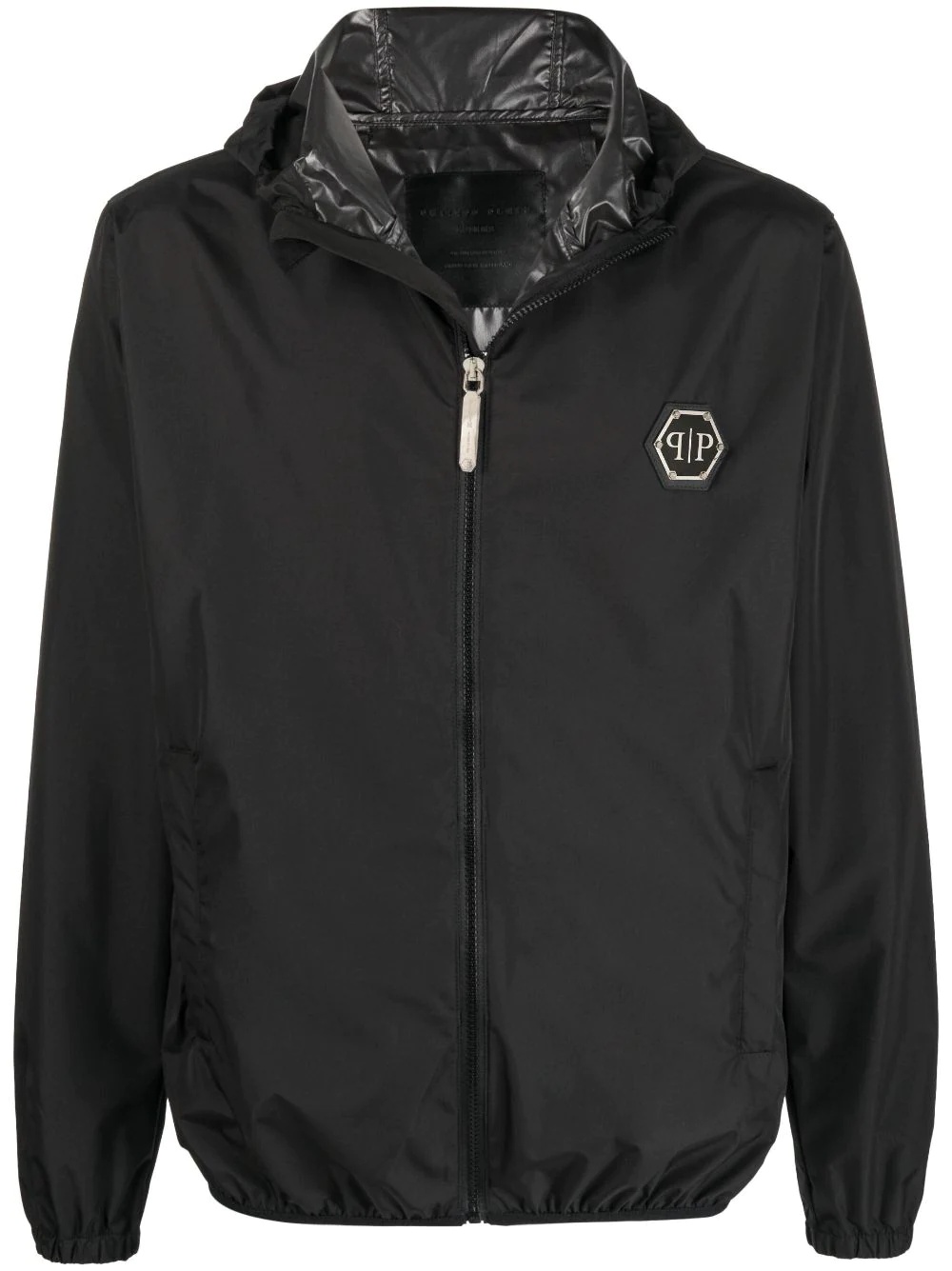 zipped windbreaker jacket - 1
