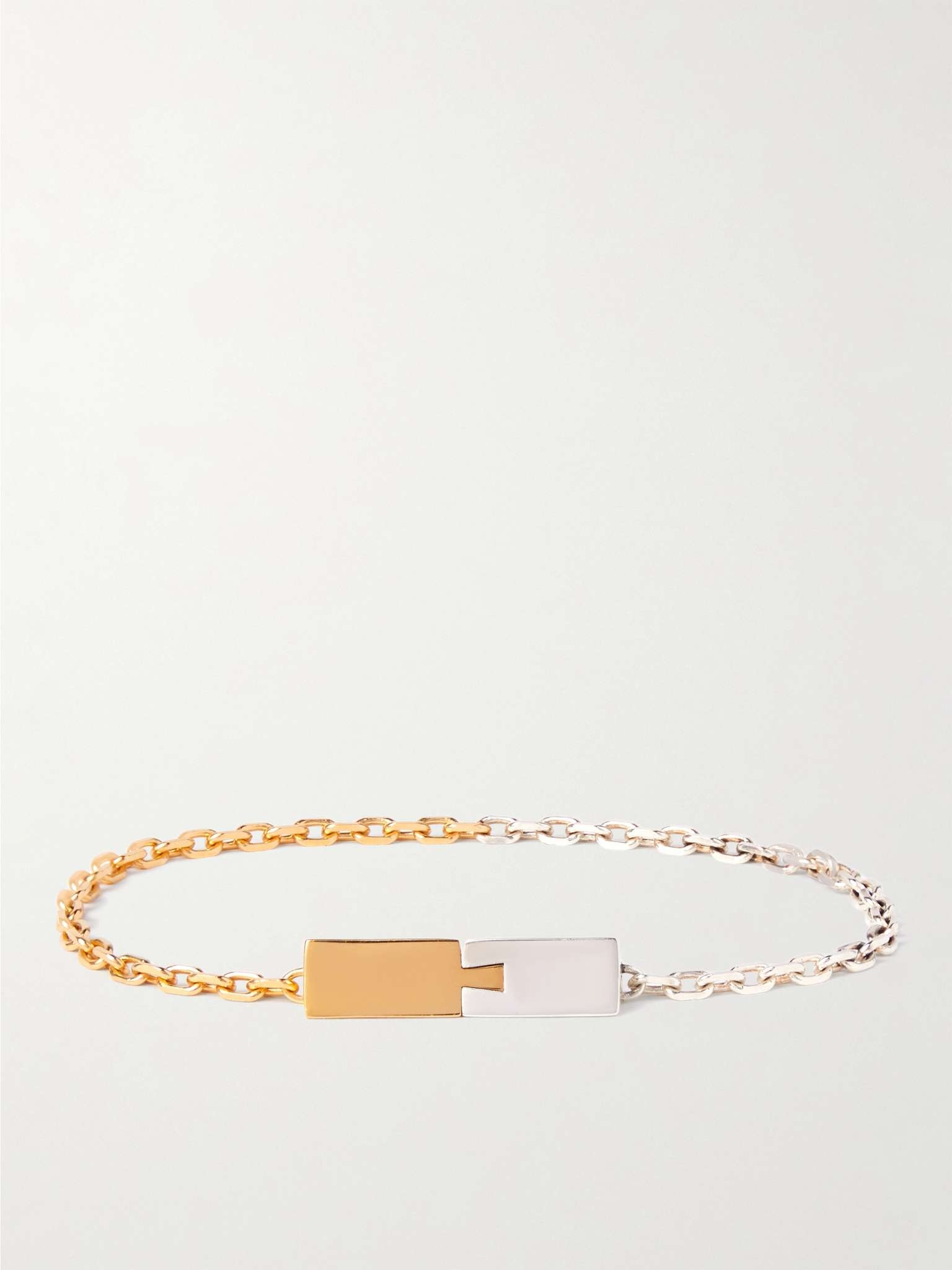 Gold Vermeil and Sterling Silver Chain Bracelet - 1