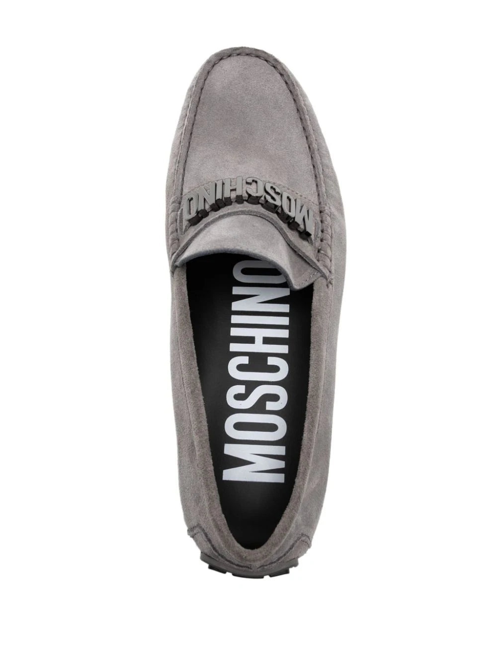 LOGO-PLAQUE DETAIL LOAFERS - 4