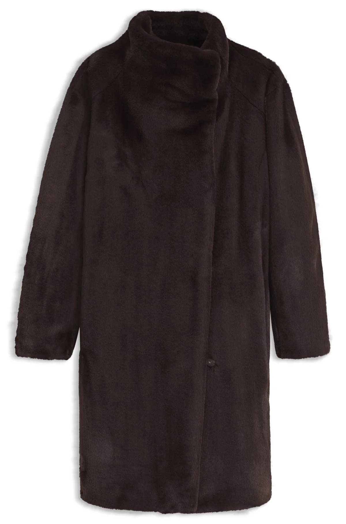 RELAXED-FIT TEDDY COAT - 1