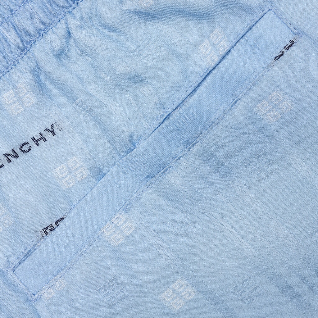 GIVENCHY SKATE FIT SHORTS W/ ELASTIC WAIST BAND - NAVY/LIGHT BLUE - 3