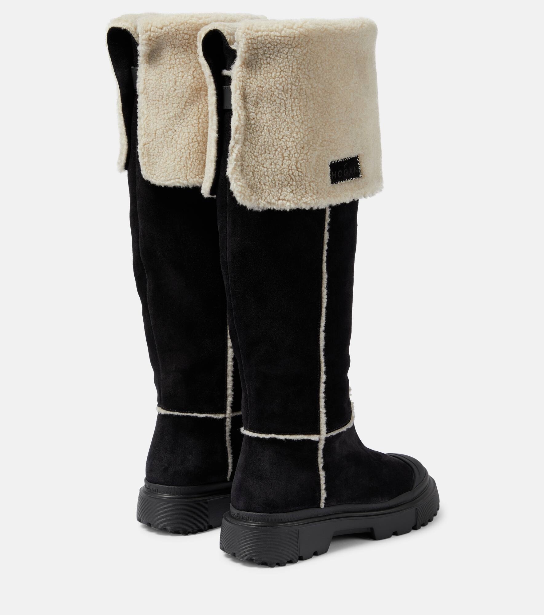 H619 suede knee-high boots - 3