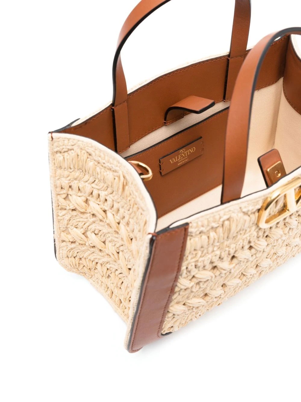 VLogo woven tote bag - 6