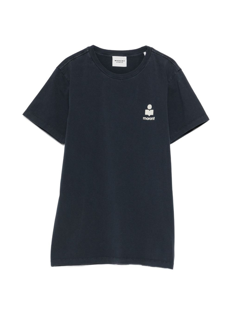 Aby logo-embroidered T-shirt 1