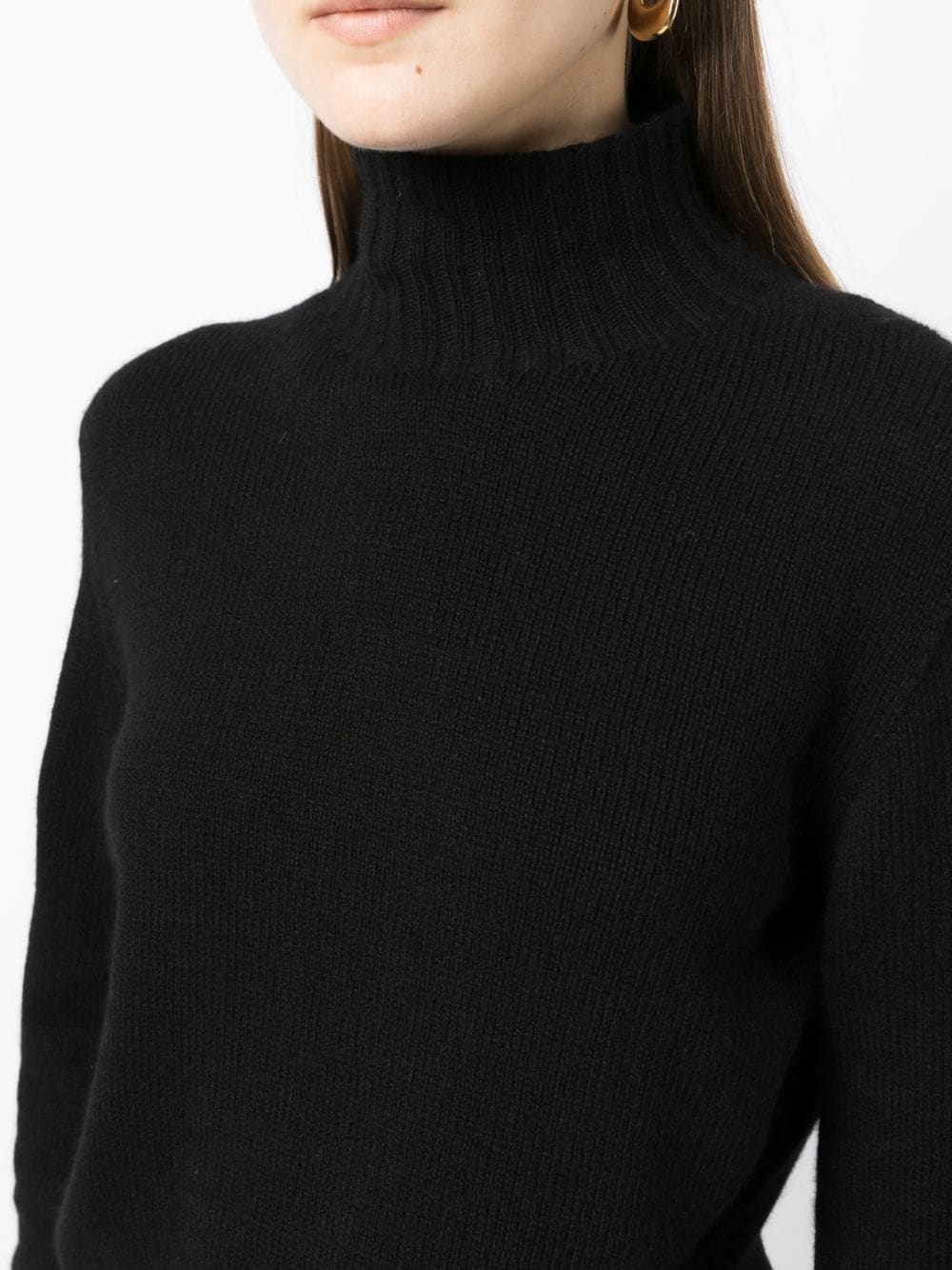 Kensington high-neck cashmere top - 5