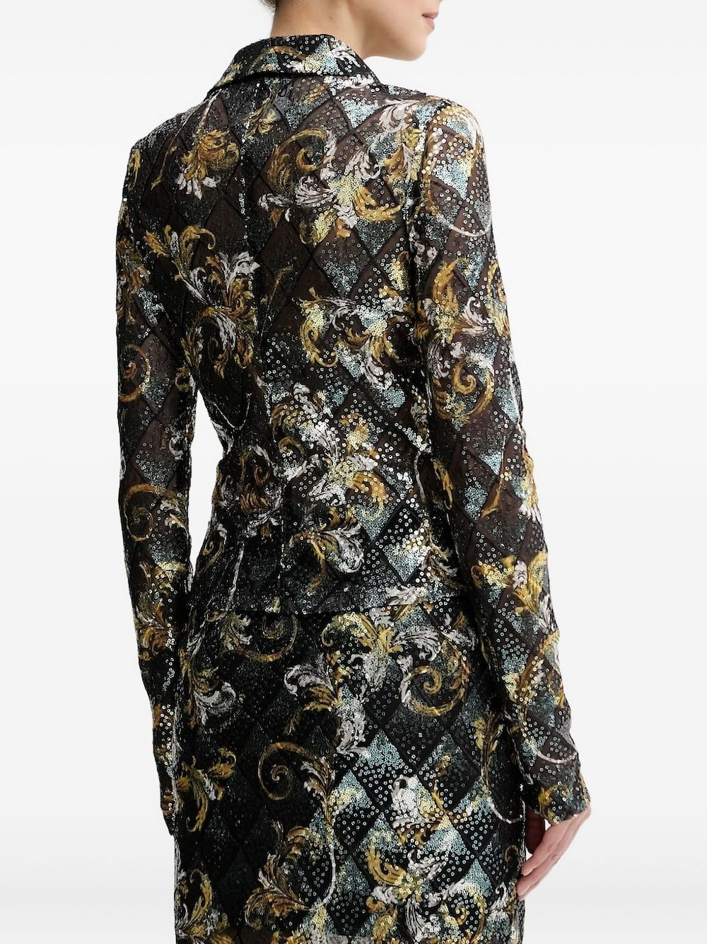 sequin-embellished blouse - 2