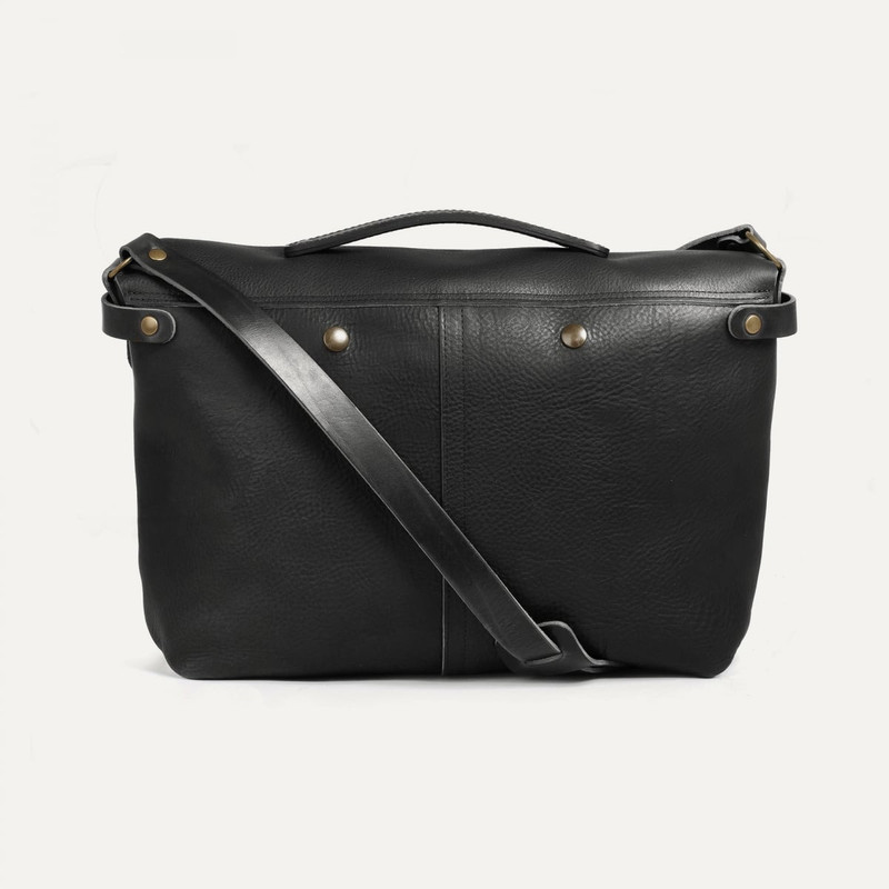 Bleu de Chauffe LUCIEN SATCHEL BAG  -  BLACK outlook