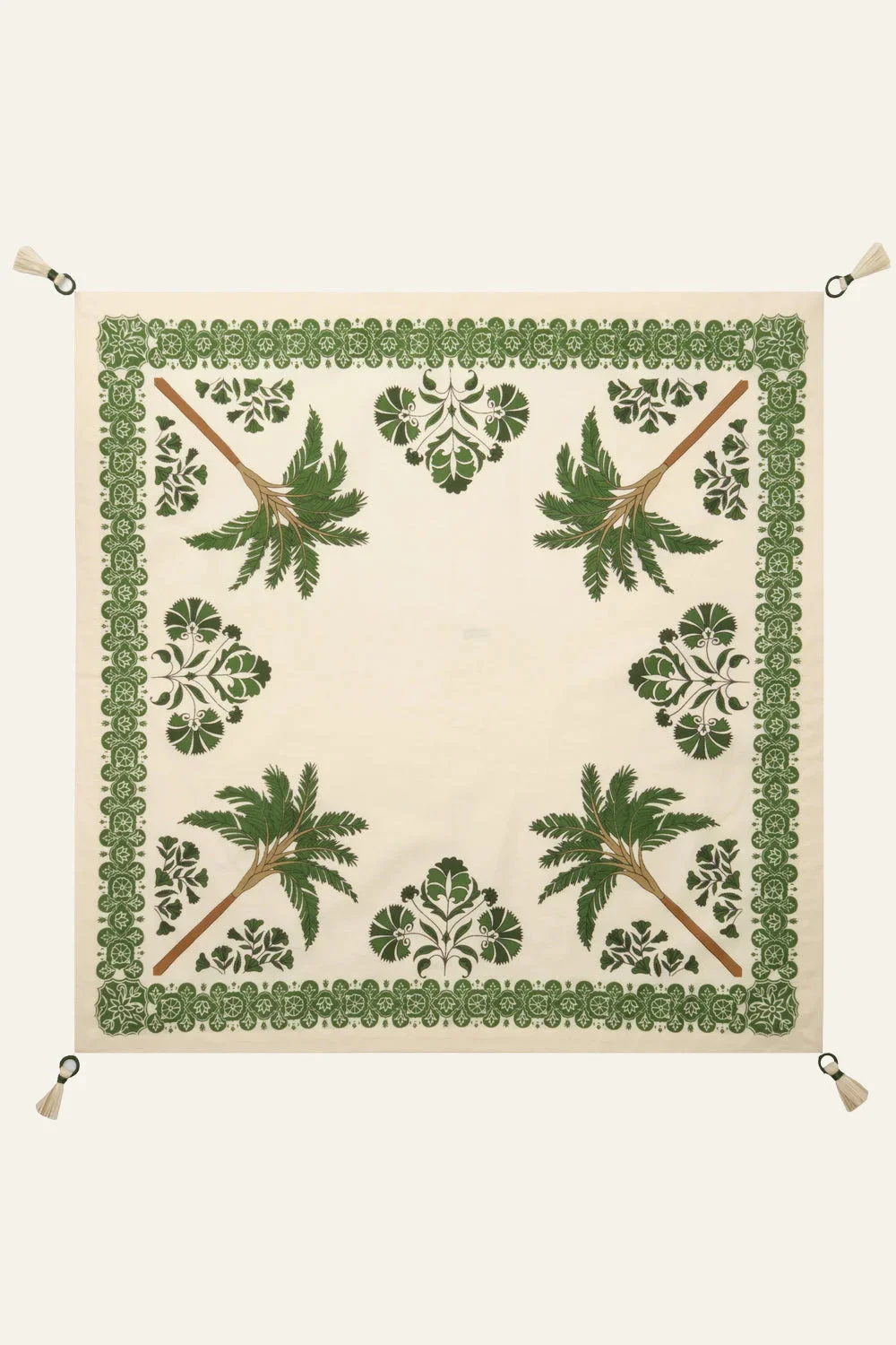 Suzani Amazónico Napkins in Green Set of 4 - 1