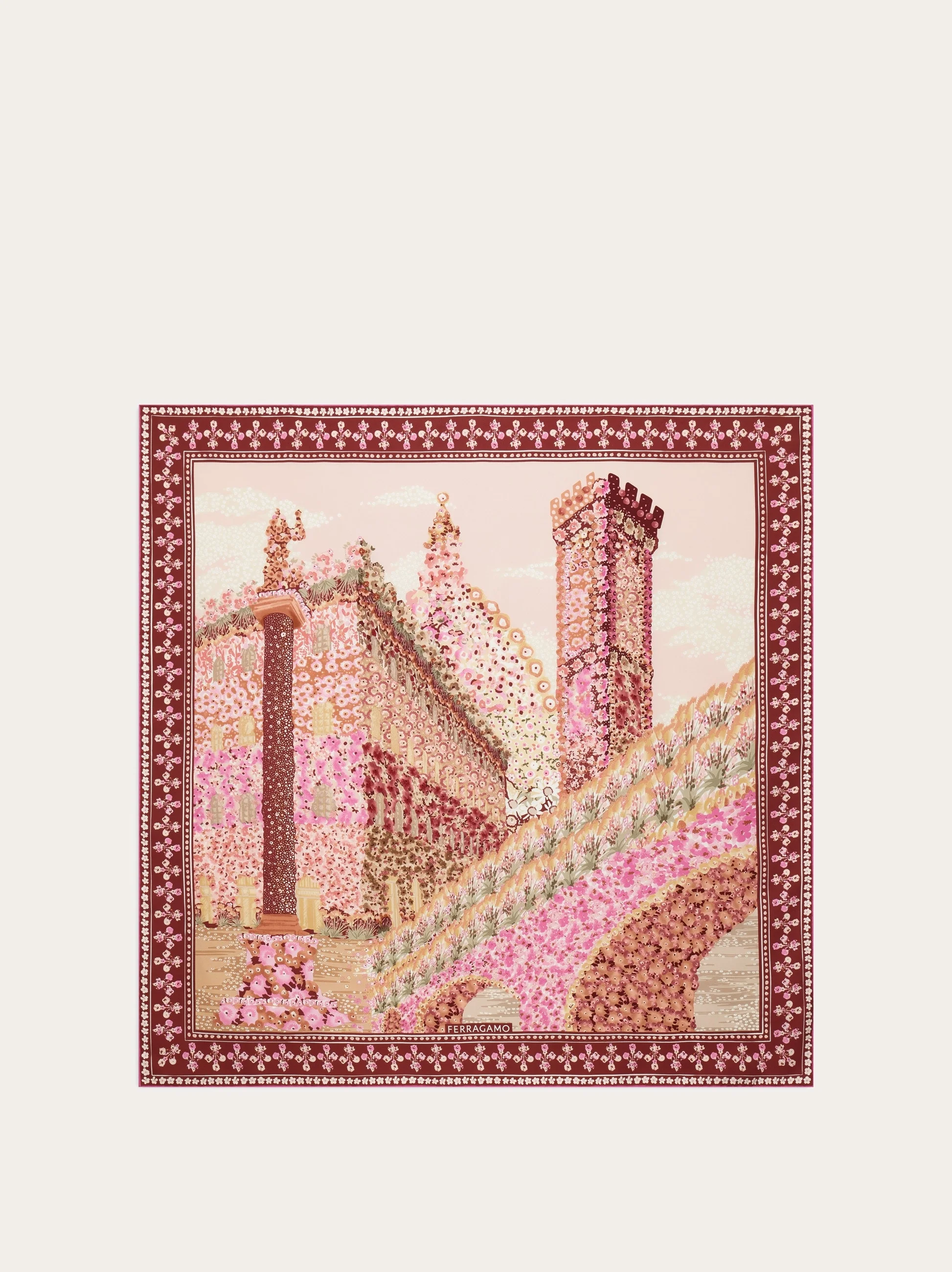 Palazzo print silk scarf - 1