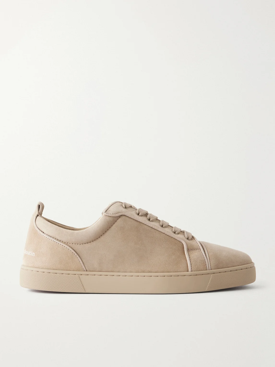 Louis Junior Grosgrain-Trimmed Suede Sneakers - 1