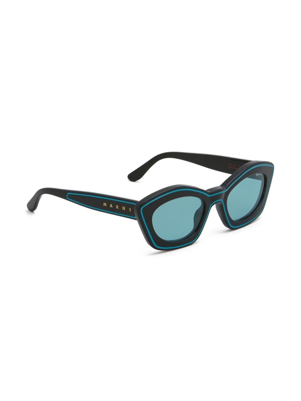 logo-print oval-frame sunglasses - 2