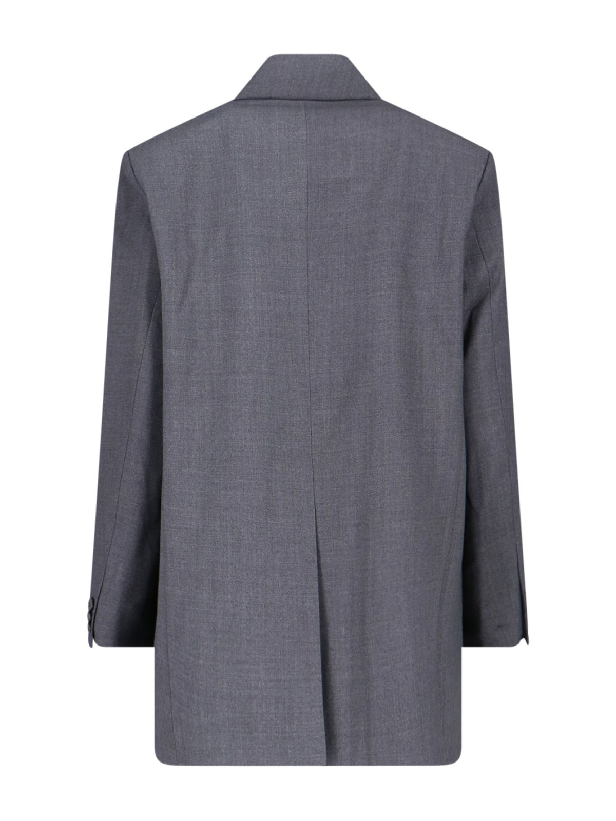 SINGLE-BREASTED WOOL BLAZER - 2