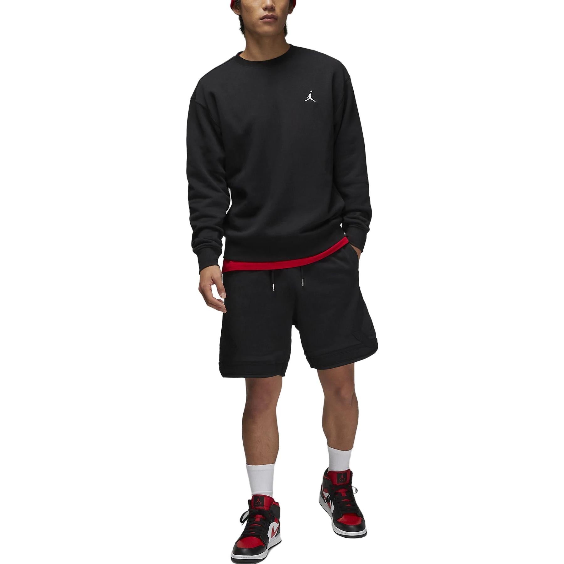 Air Jordan Essentials Statement Fleece Shorts 'Black' DQ7473-011 - 4