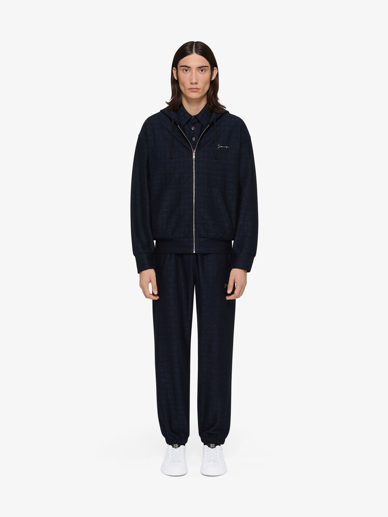 Givenchy ZIPPED HOODIE IN MONOGRAM 72 JACQUARD outlook