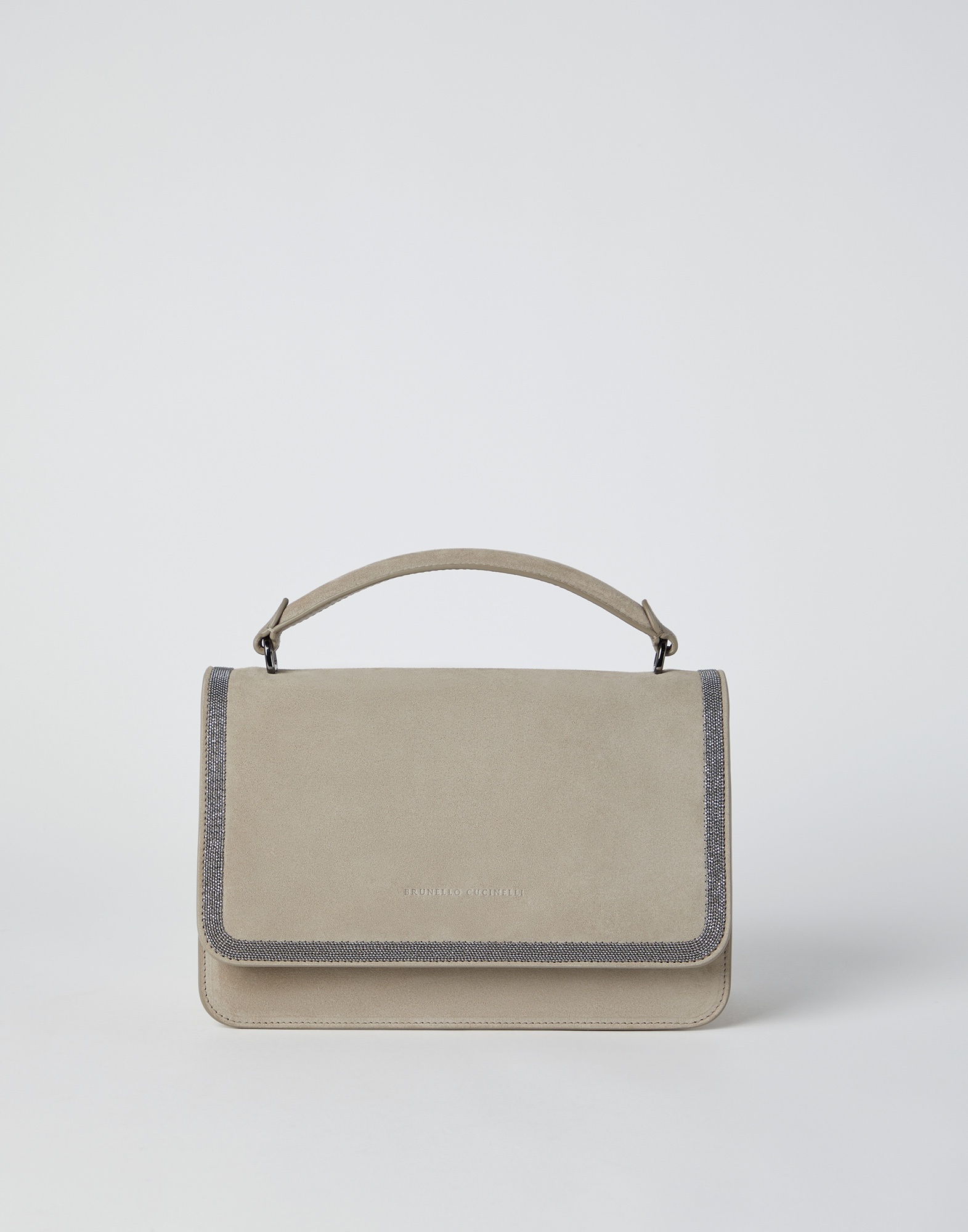 Suede soft bag with precious contour - 1
