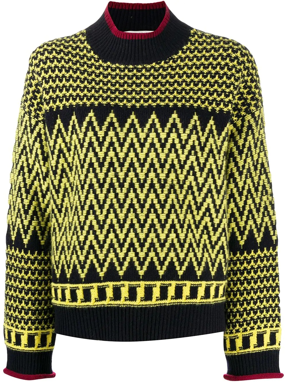 intarsia-knit jumper - 1