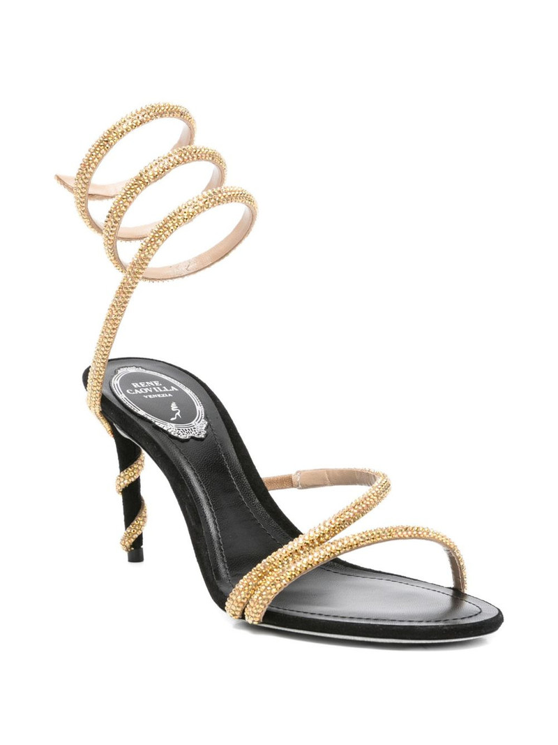 RENE CAOVILLA 80mm spiral-embellished sandals outlook