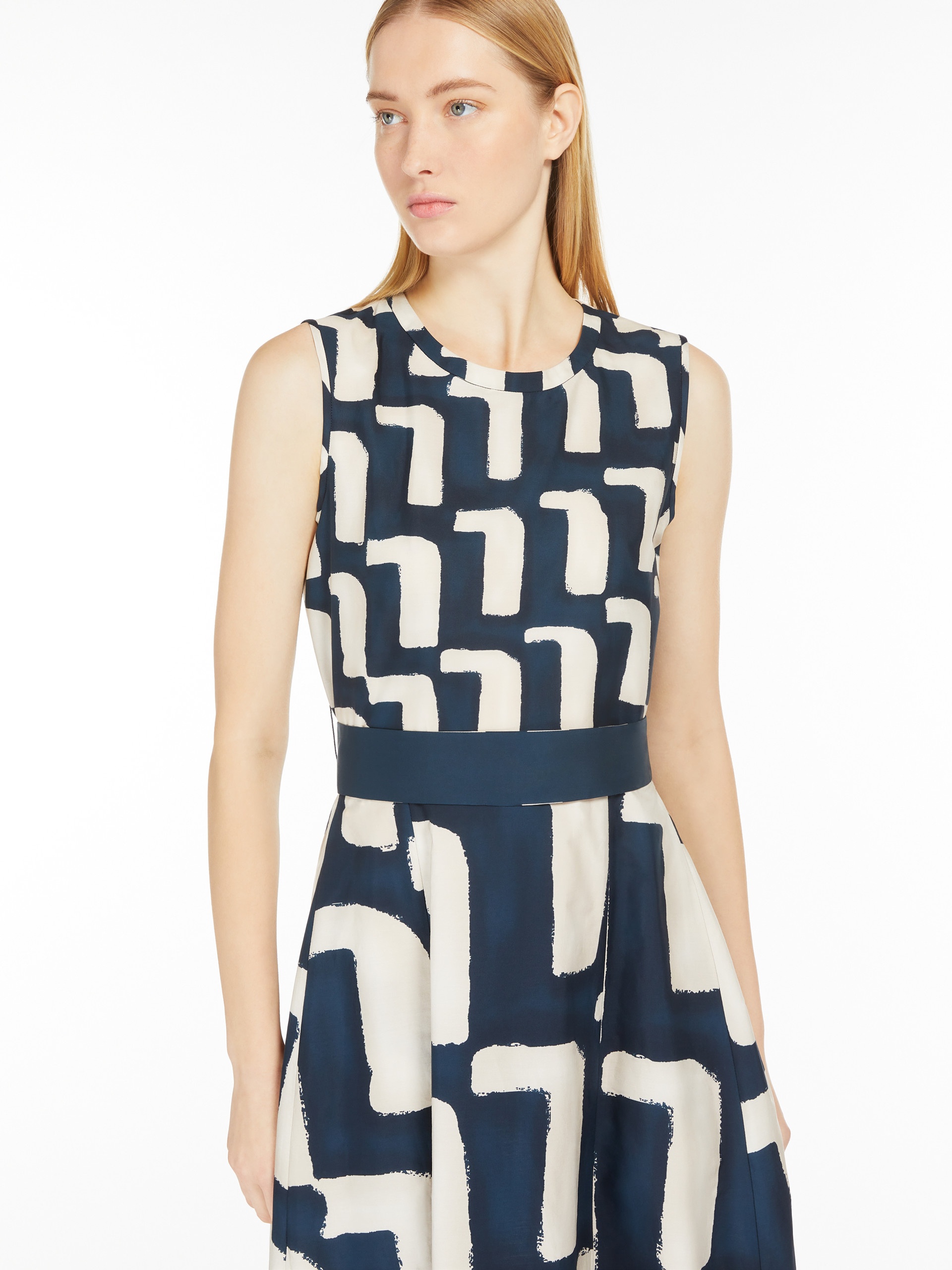 DIORAMA Dress in printed poplin - 5