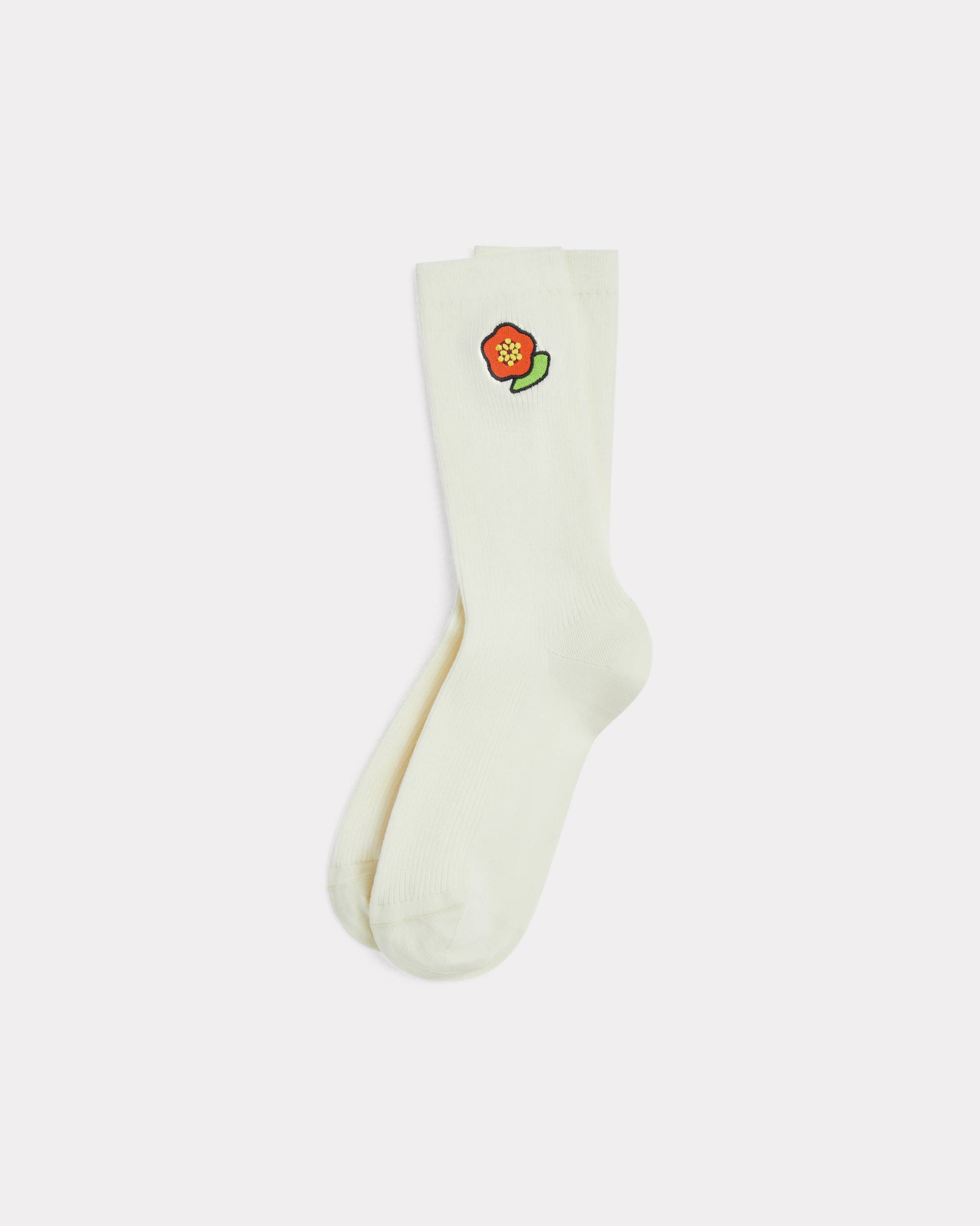 'KENZO Crest' embroidered socks in cotton - 1