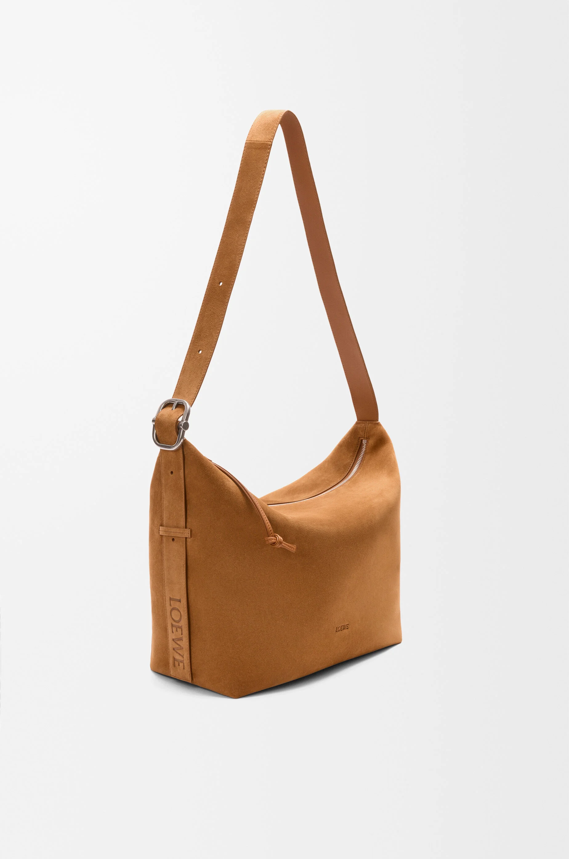 Large Loop hobo in suede calfskin - 1