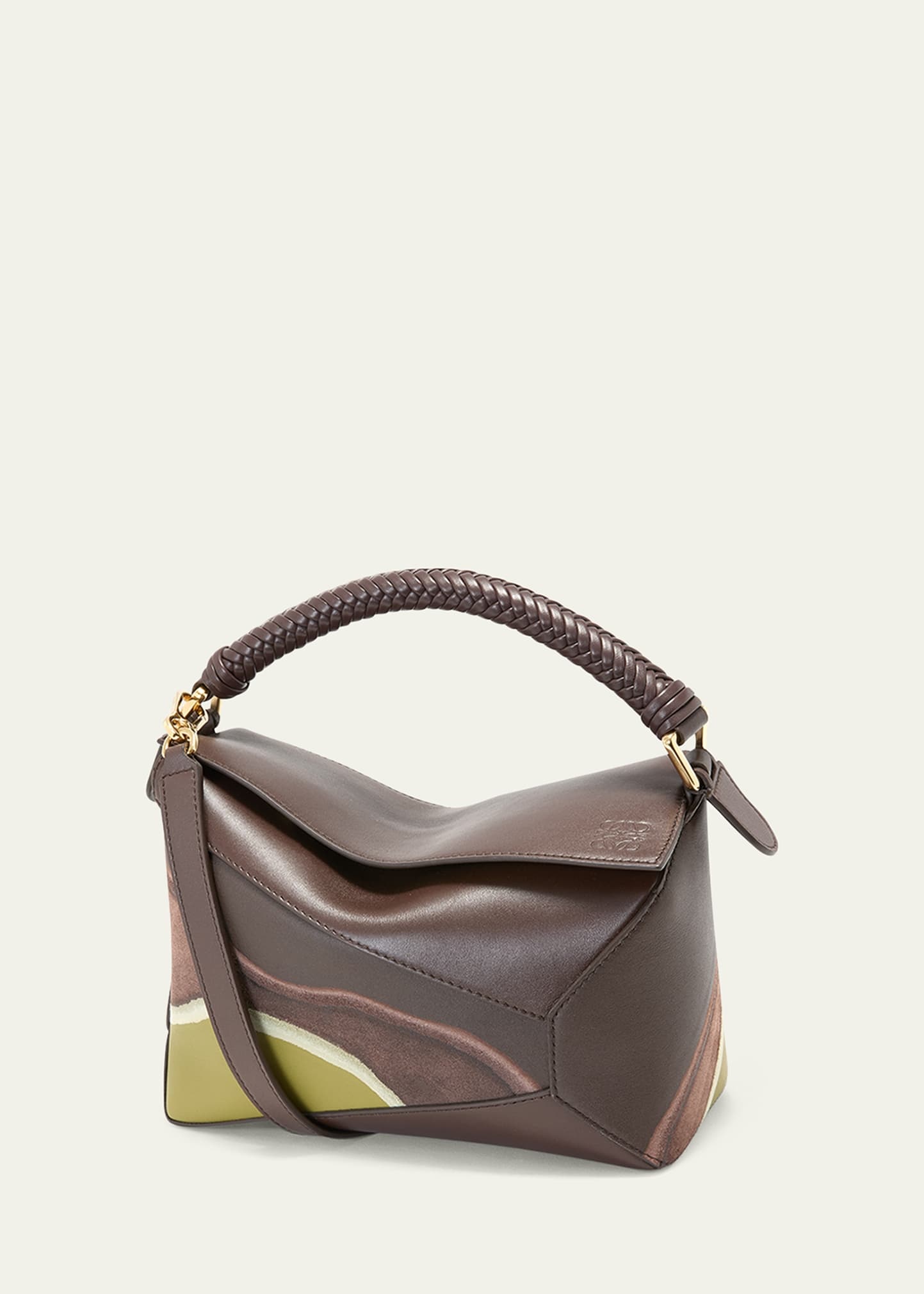 Puzzle Edge Small Top-Handle Bag in Nappa Leather - 3