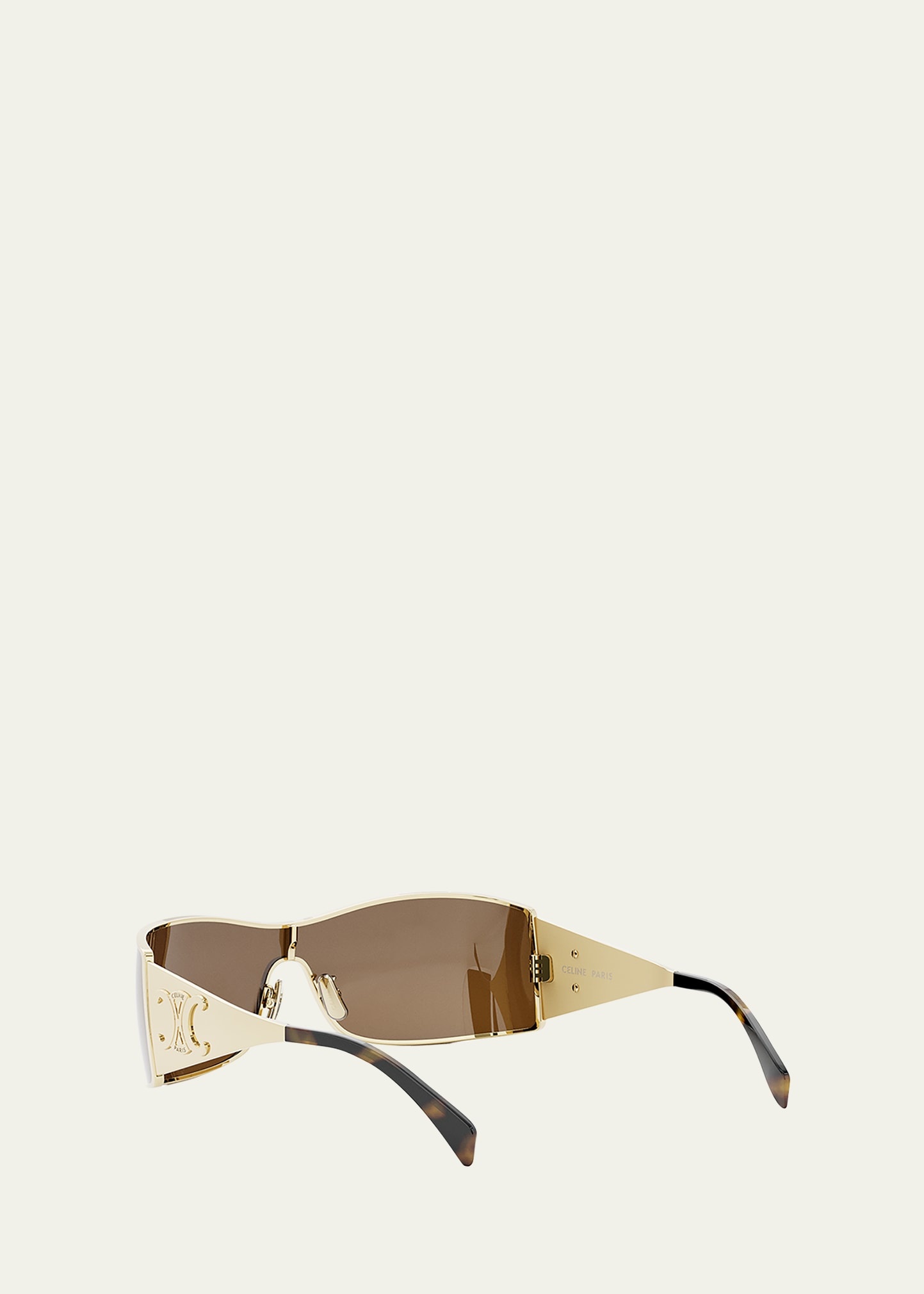 Maxi Triomphe Metal Rectangular Shield Sunglasses - 4