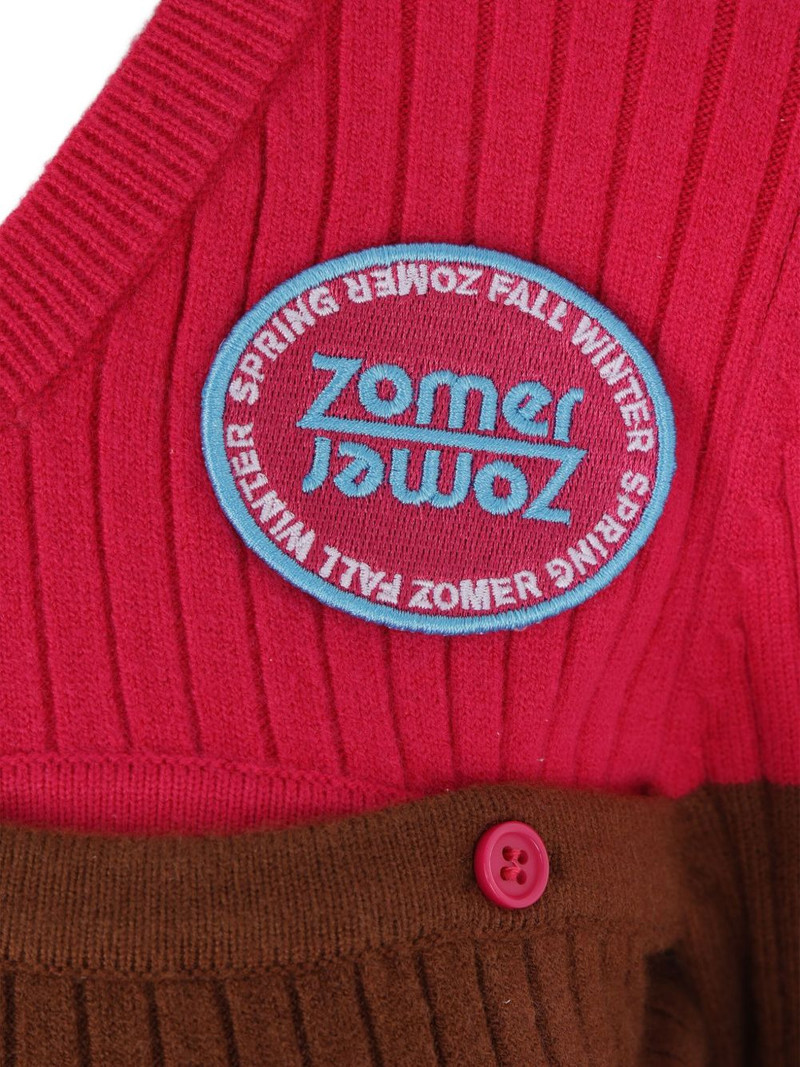 logo-patch ribbed-knit polo top 4