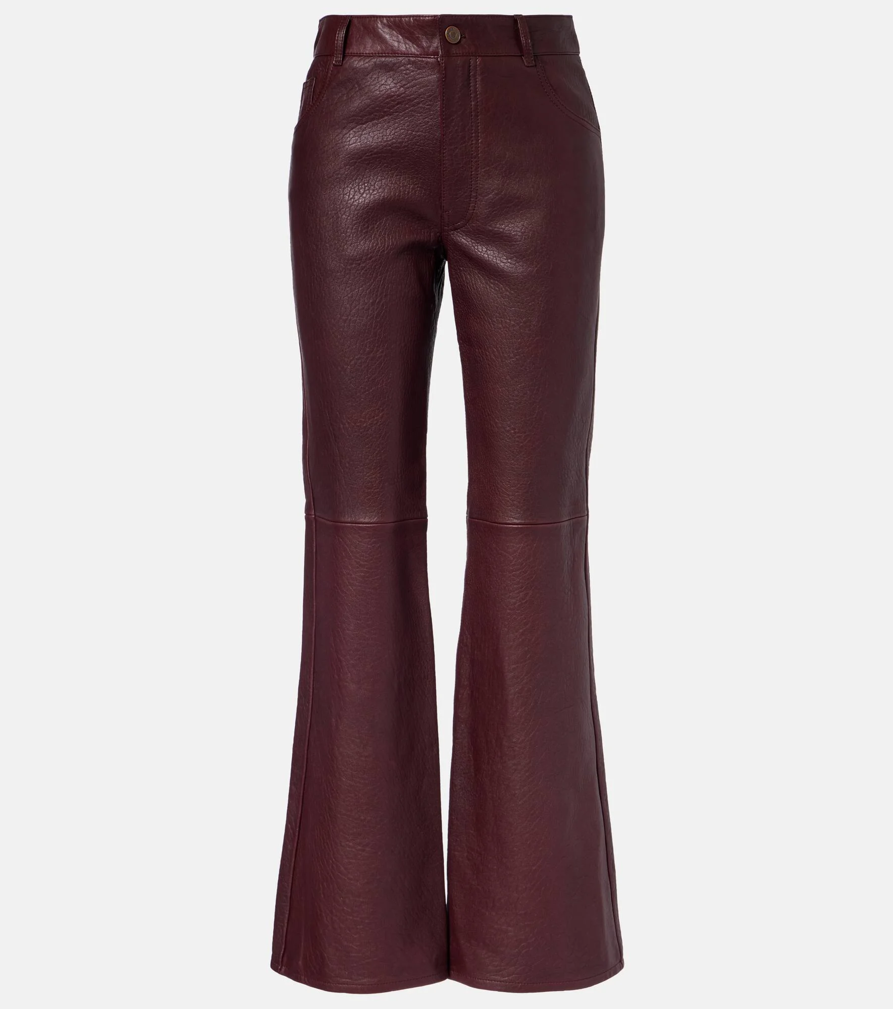Leather flared pants - 1