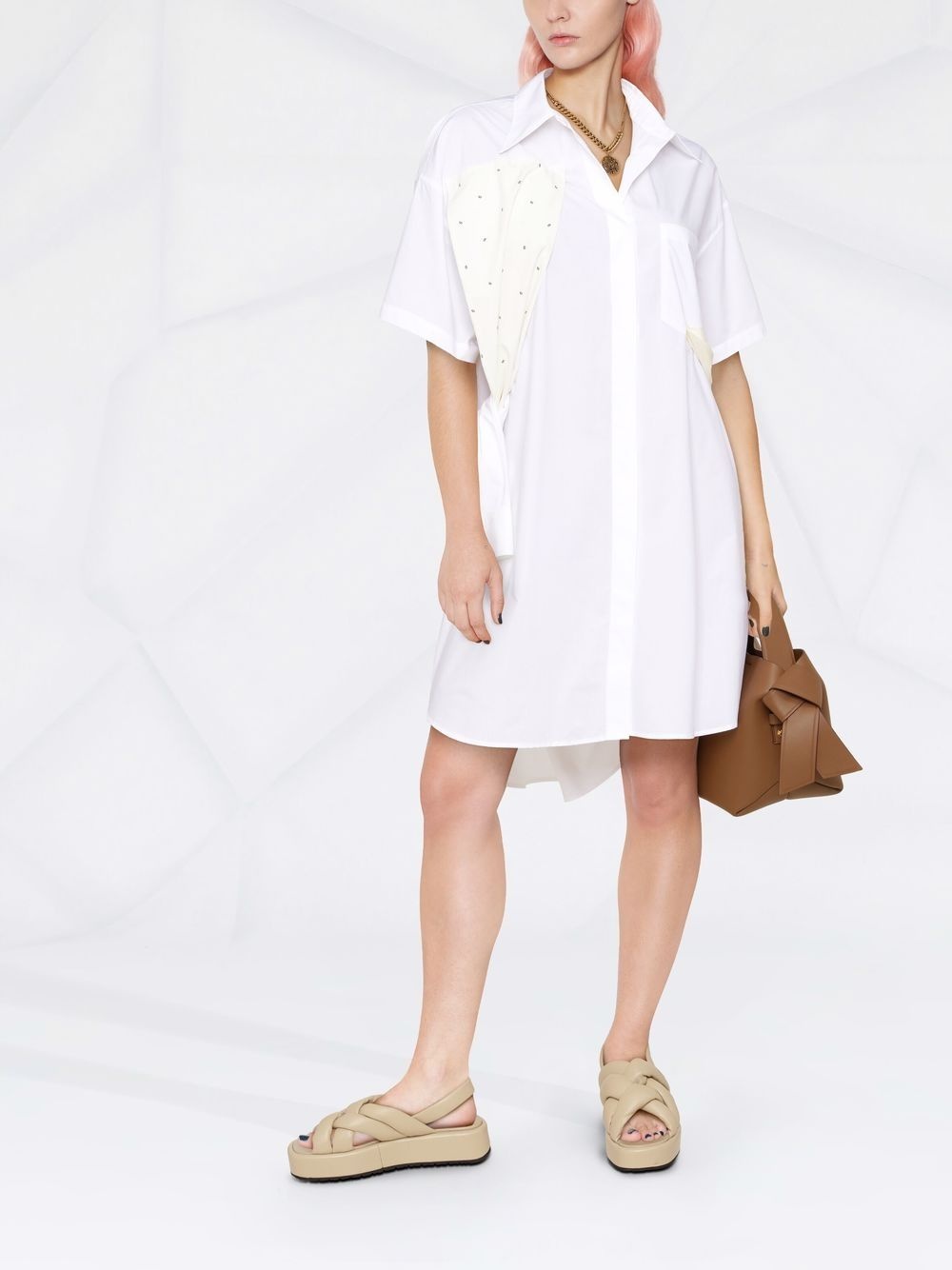 deconstructed shirt dress - 2